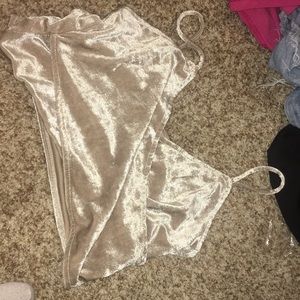 Crop top velvet